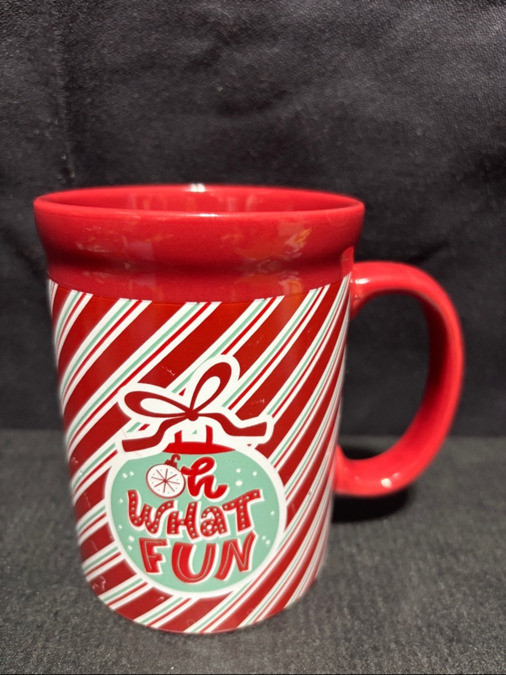 DesignPac Holiday Red Ceramic Mug
